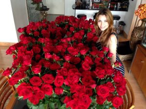 (Pictured: Lyubov Smirnova) Every year around her birthday,  Lyubov receives flowers from friends, family, and acquaintances  that’s she’s helped in some form or fashion. Last year, she received  over 800 roses and dozens of thank you notes. 