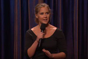 Pictured: Amy Schumer (Via Team Coco/YouTube)