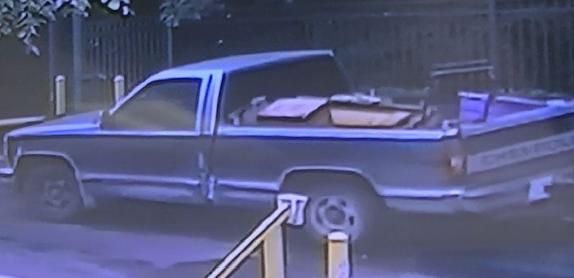 Pictured: An image of the Chevrolet truck driven by the unknown suspect (Via Goose Creek Police Department)