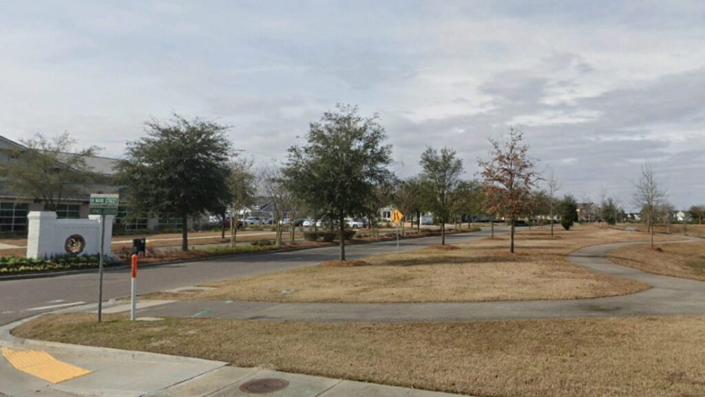 Pictured: Entrance to Carnes Crossroads (Courtesy: Google Earth)