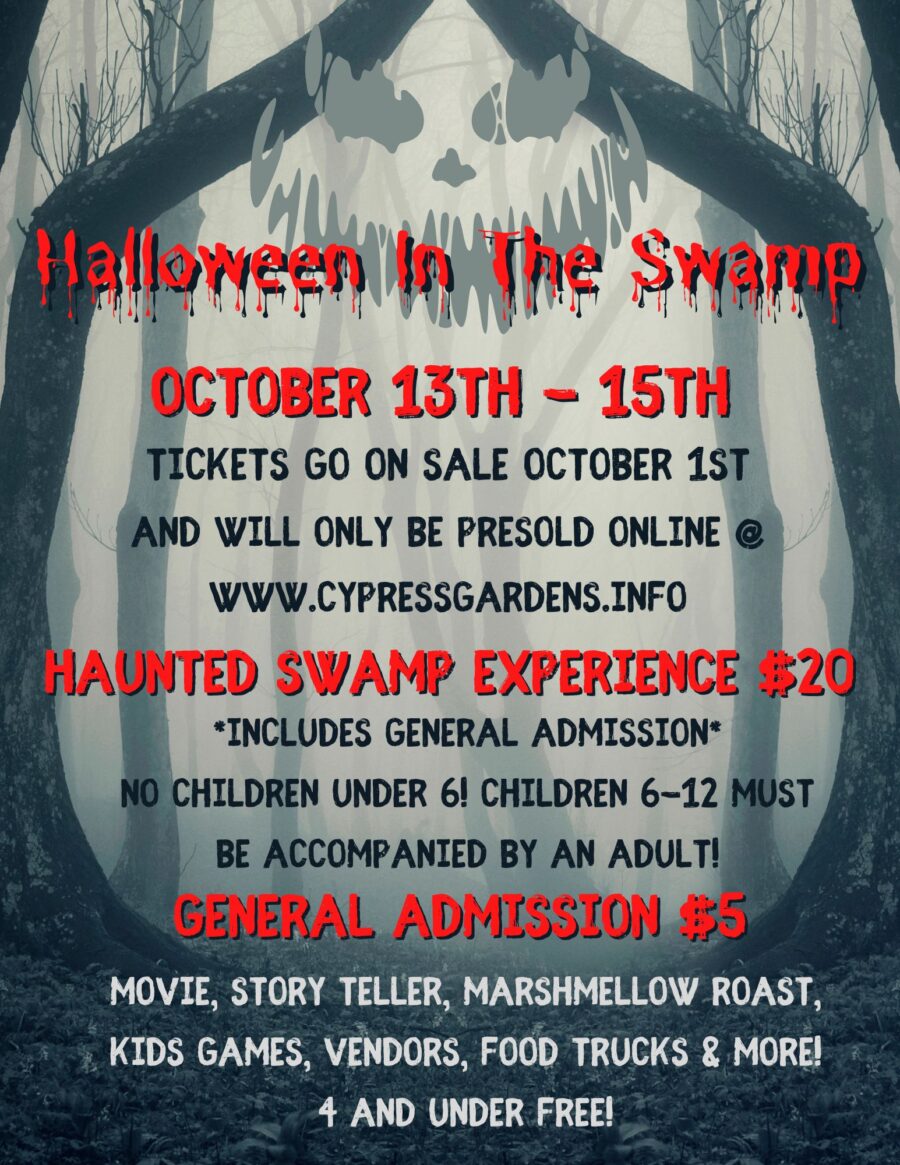Cypress Gardens To Host ‘Halloween In The Swamp’