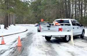 BCSO Responds To Increased Collisions, Vehicles In Ditch From Icy Roads