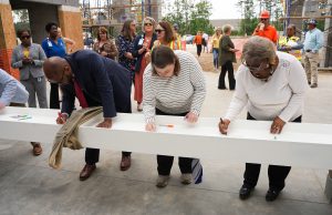 Future Bee Tree Elementary Marks Construction Milestone Bee Tree Elementary Final Beam